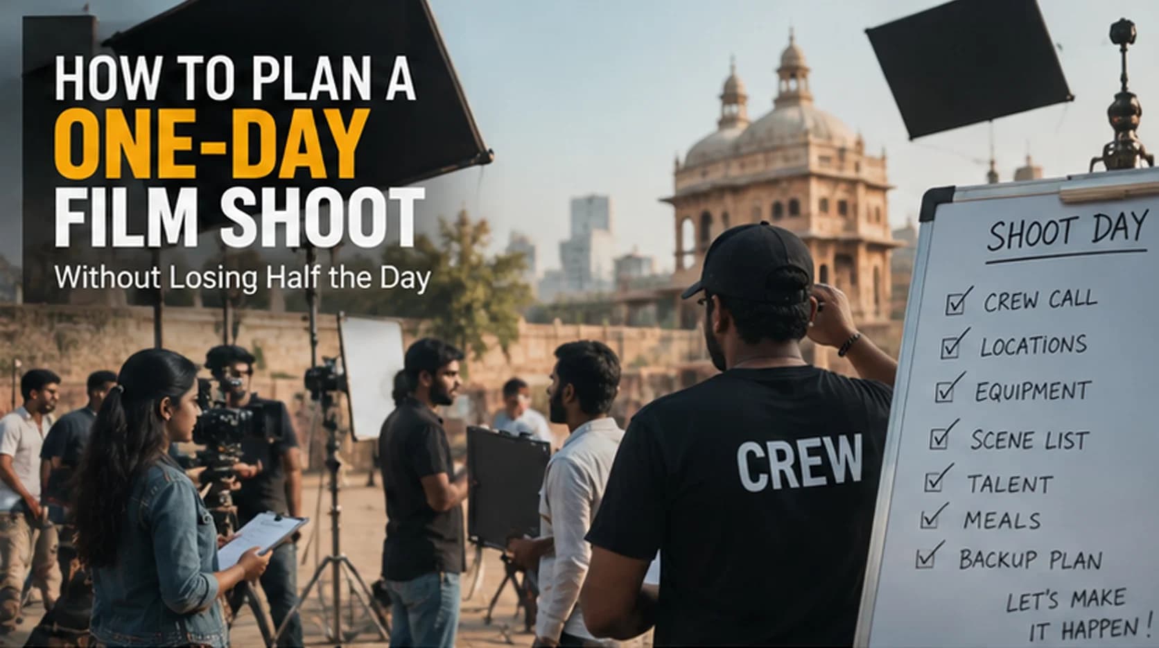How to Plan a One-Day Film Shoot Without Losing Half the Day